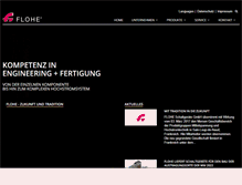 Tablet Screenshot of flohe.com